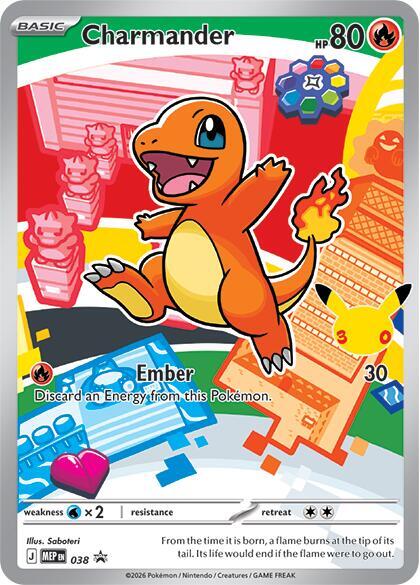 Charmander Holo Promo ME: Mega Evolution Promo 038