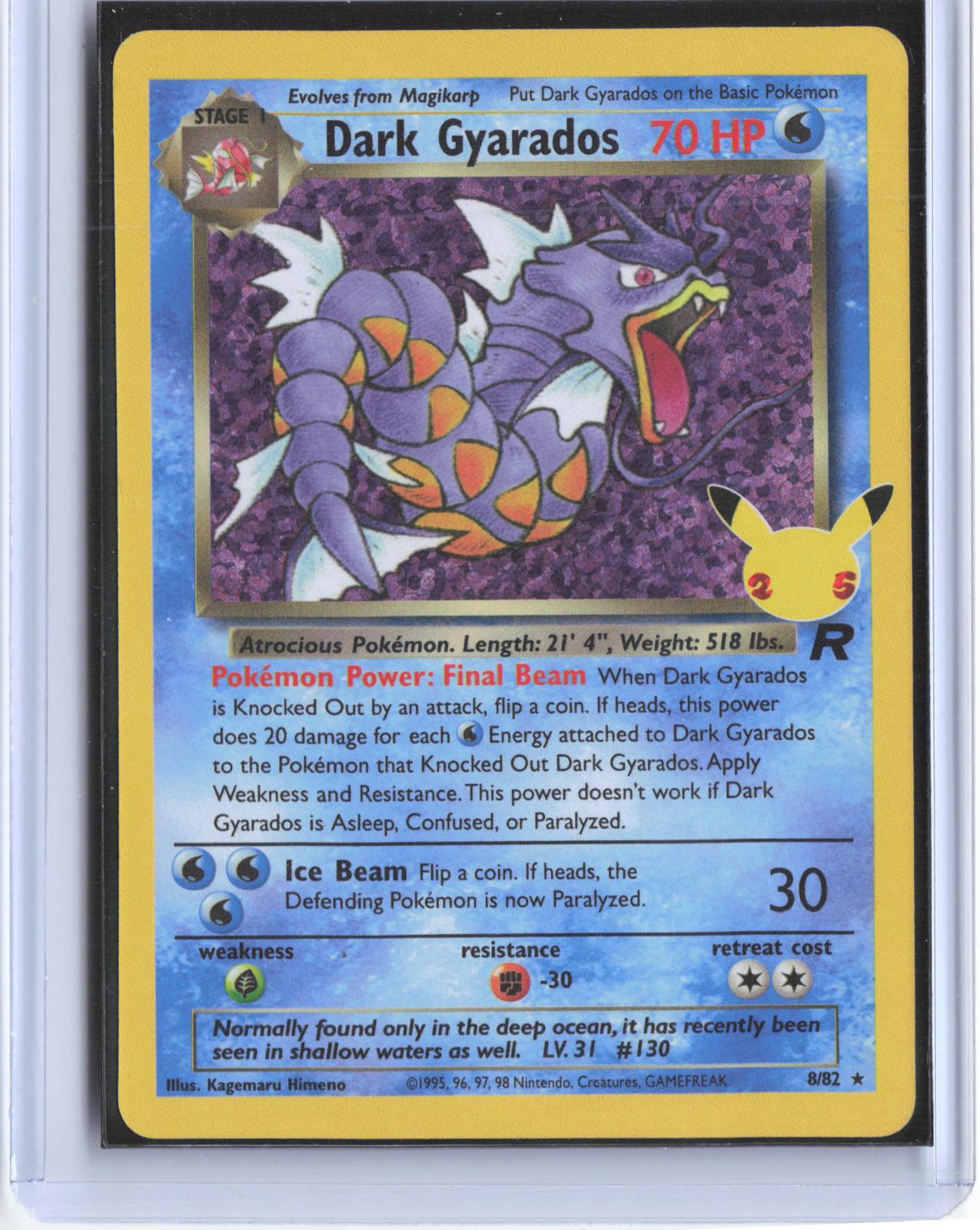 Dark Gyarados 8/82 Celebrations: Classic Collection Pokemon Holo