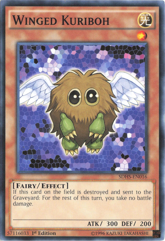 Winged Kuriboh SDHS-EN016 Structure Deck: HERO Strike Yu-Gi-Oh 1st Edition