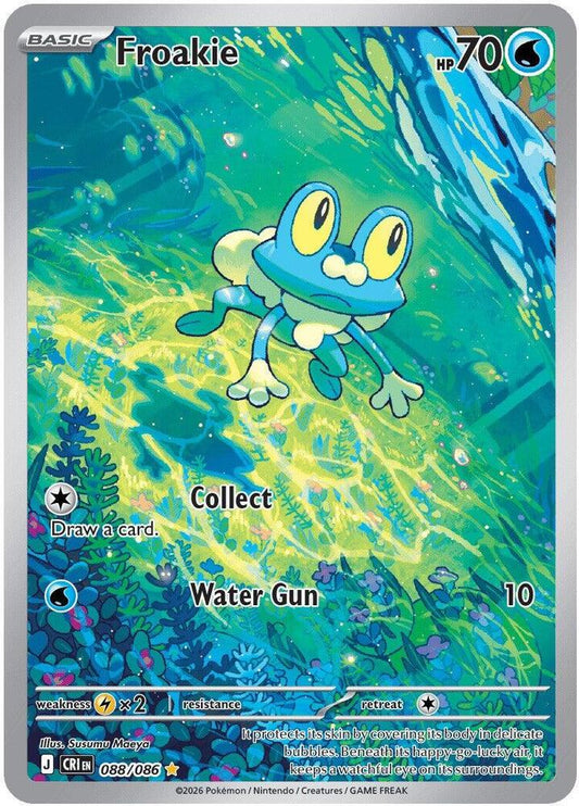 Froakie 088/086 Holo Illustration Rare Chaos Rising Pokemon TCG Card