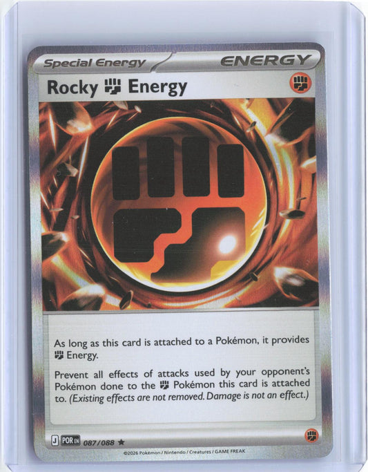 Rocky Fighting Energy 087/088 Rare Perfect Order Pokemon TCG Card