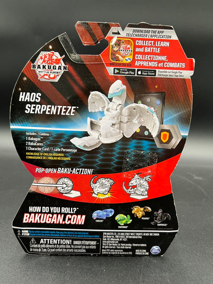Bakugan, Haos Serpenteze, 2-inch Tall Collectible Action Figure and Trading Card, for Ages 6 and Up