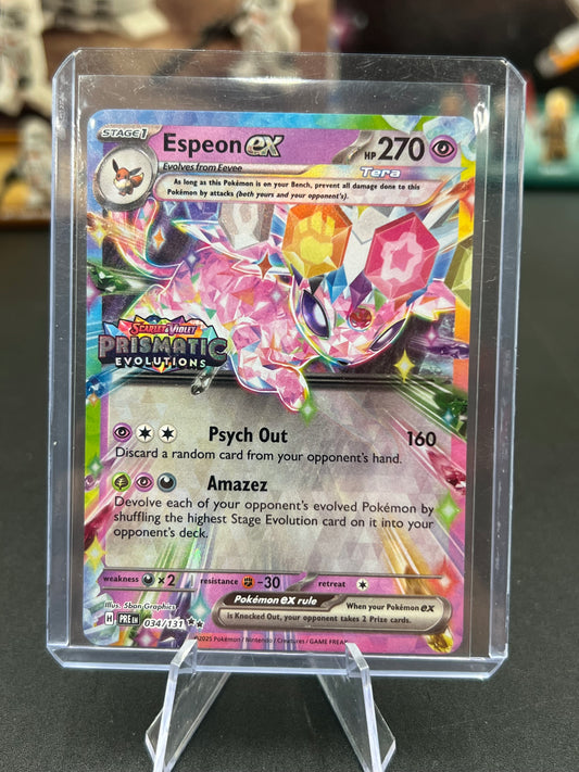 Espeon ex - 034/131 (Prismatic Evolutions Stamp) - Miscellaneous Cards & Products (MCAP) Pokémon TCG