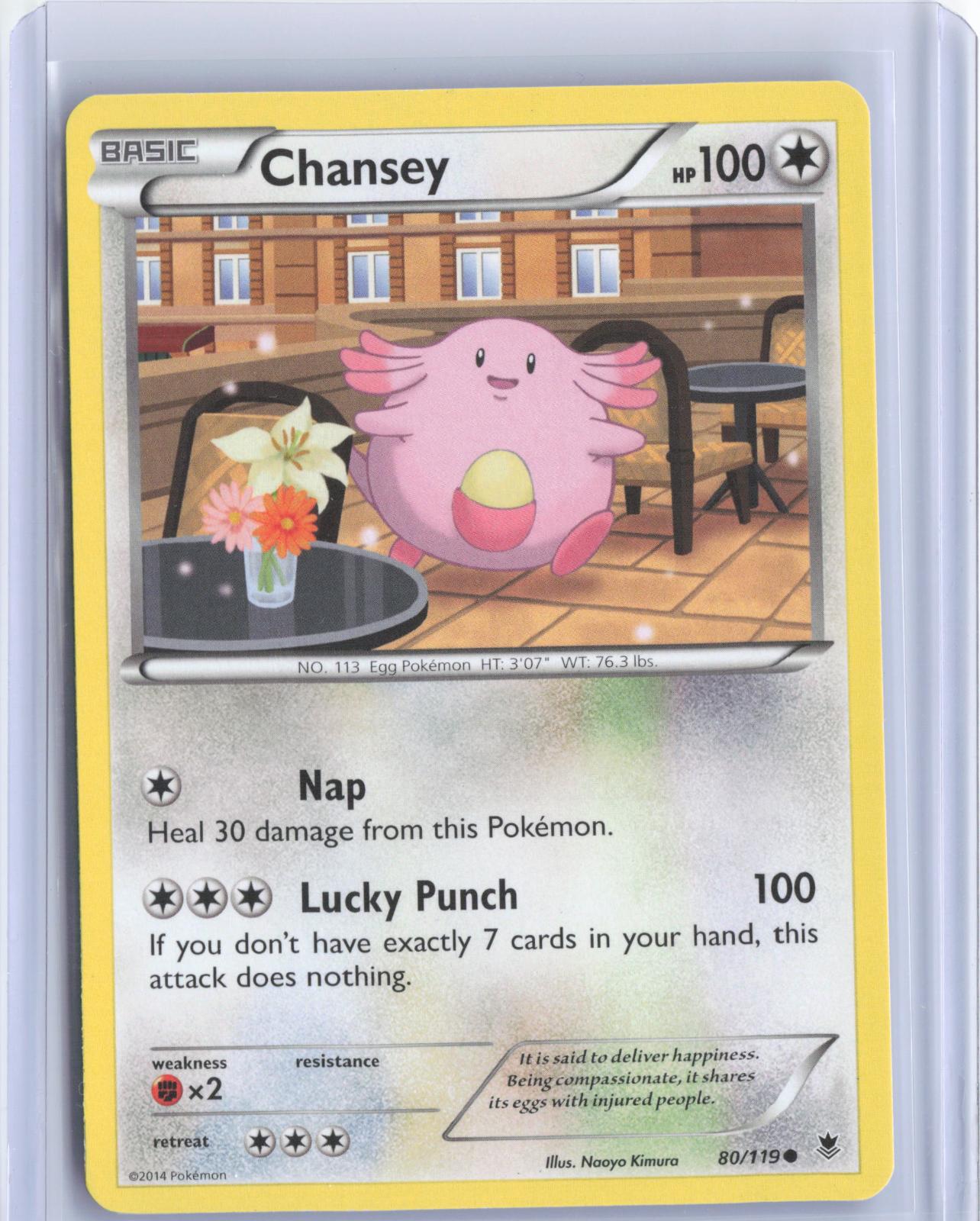 Chansey 80/119 Common Phantom Forces Pokemon TCG Card