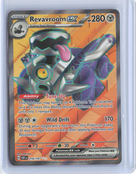 Revavroom ex 216/197 Ultra Rare Obsidian Flames Pokemon Holo