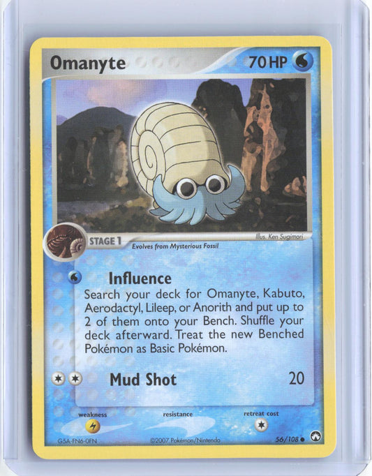 Omanyte 56/108 Common Power Keepers Pokemon TCG Card