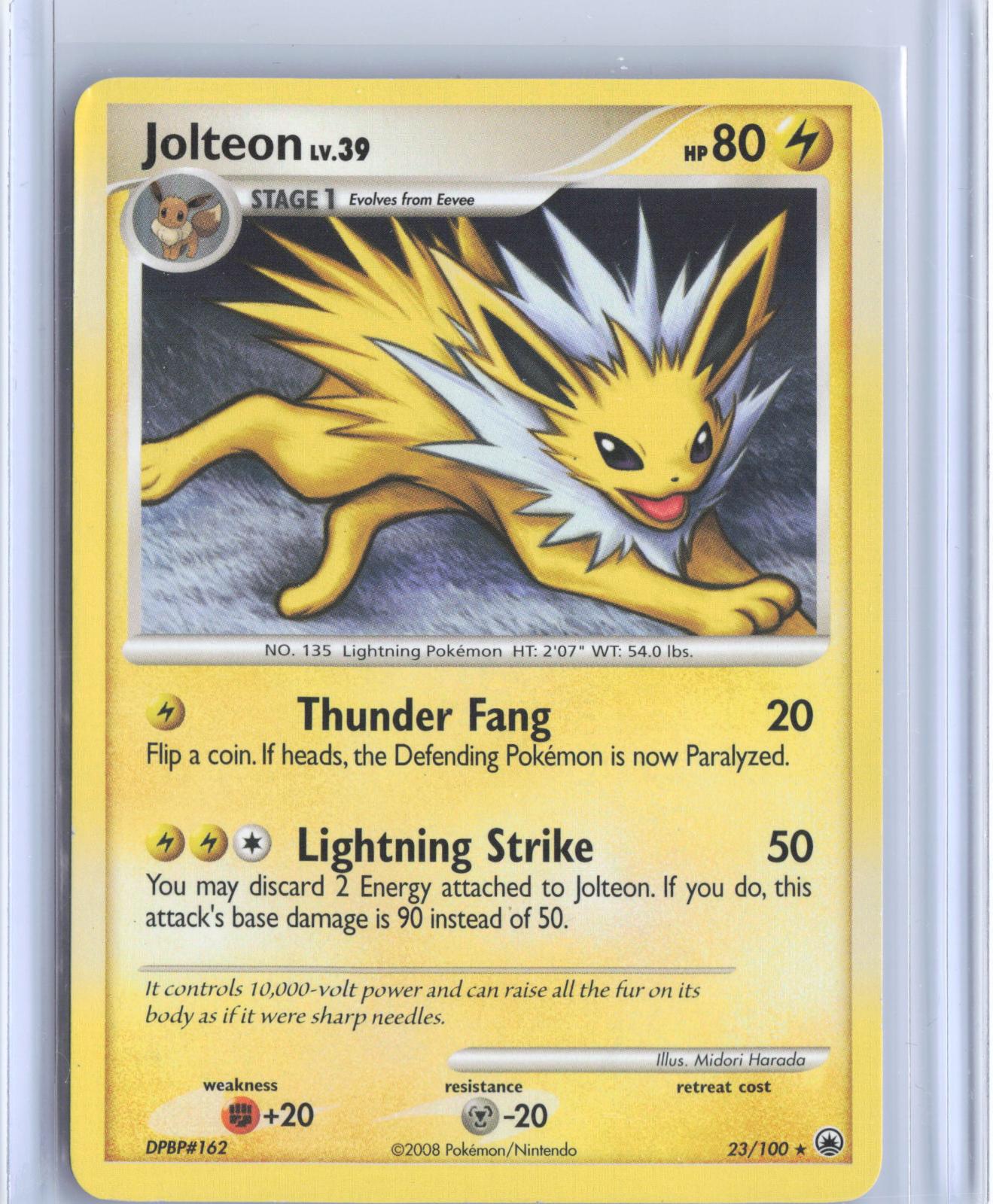 Jolteon 23/100 Rare Majestic Dawn Pokemon TCG Card