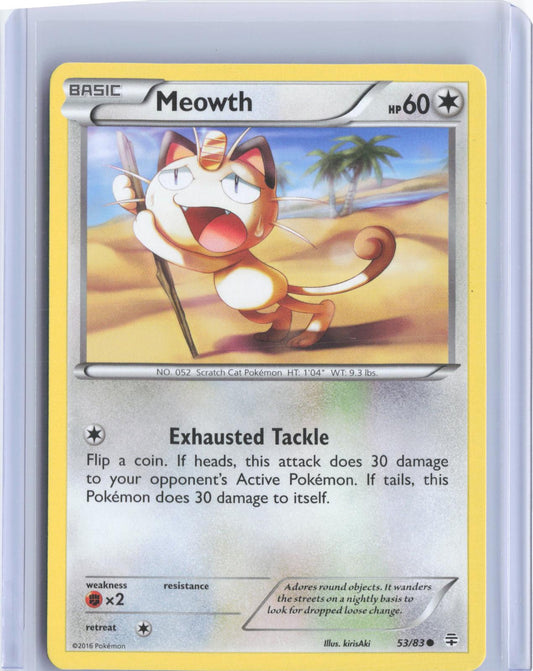 Meowth 53/83 Common Generations Pokemon TCG Card