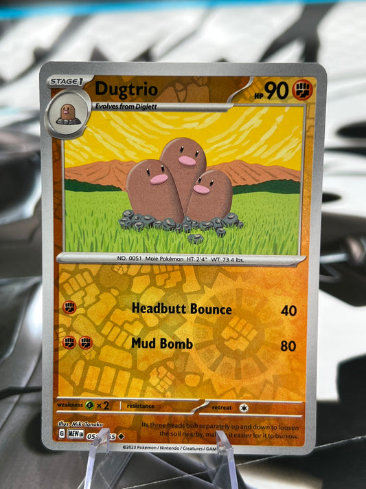 Dugtrio Reverse Holo 051/165 - SV: Scarlet & Violet 151 (MEW) Pokémon Card TCG