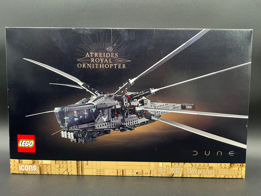 Dune Atreides Royal Ornithopter 10327, Collectible Dune Inspired Model for Build and Display, Adult Gift Idea for Sci-Fi Movie Fans, 8 Dune Minifigures LEGO Icons