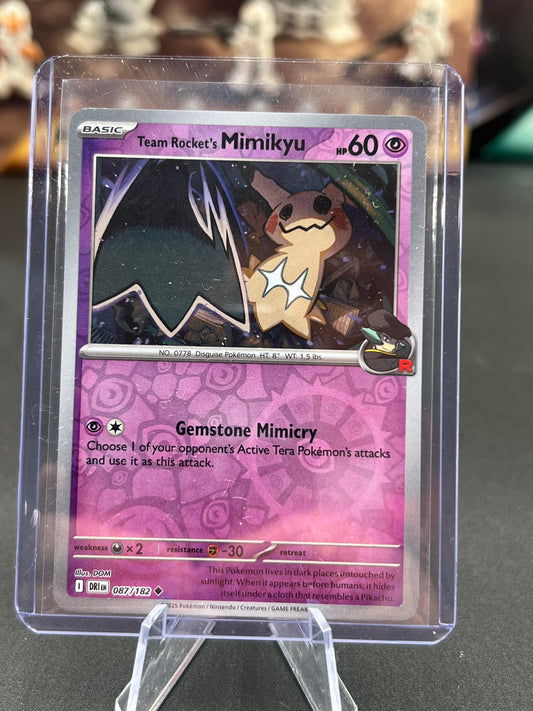 Team Rocket's Mimikyu Reverse Holo 087/182 - SV10: Destined Rivals (DRI) Pokémon TCG