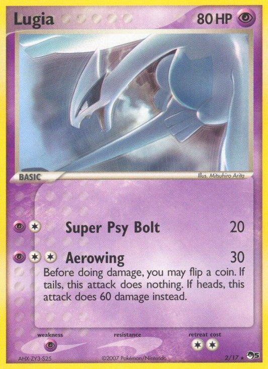Lugia 2/17 Rare POP Series 5 Pokemon TCG Card