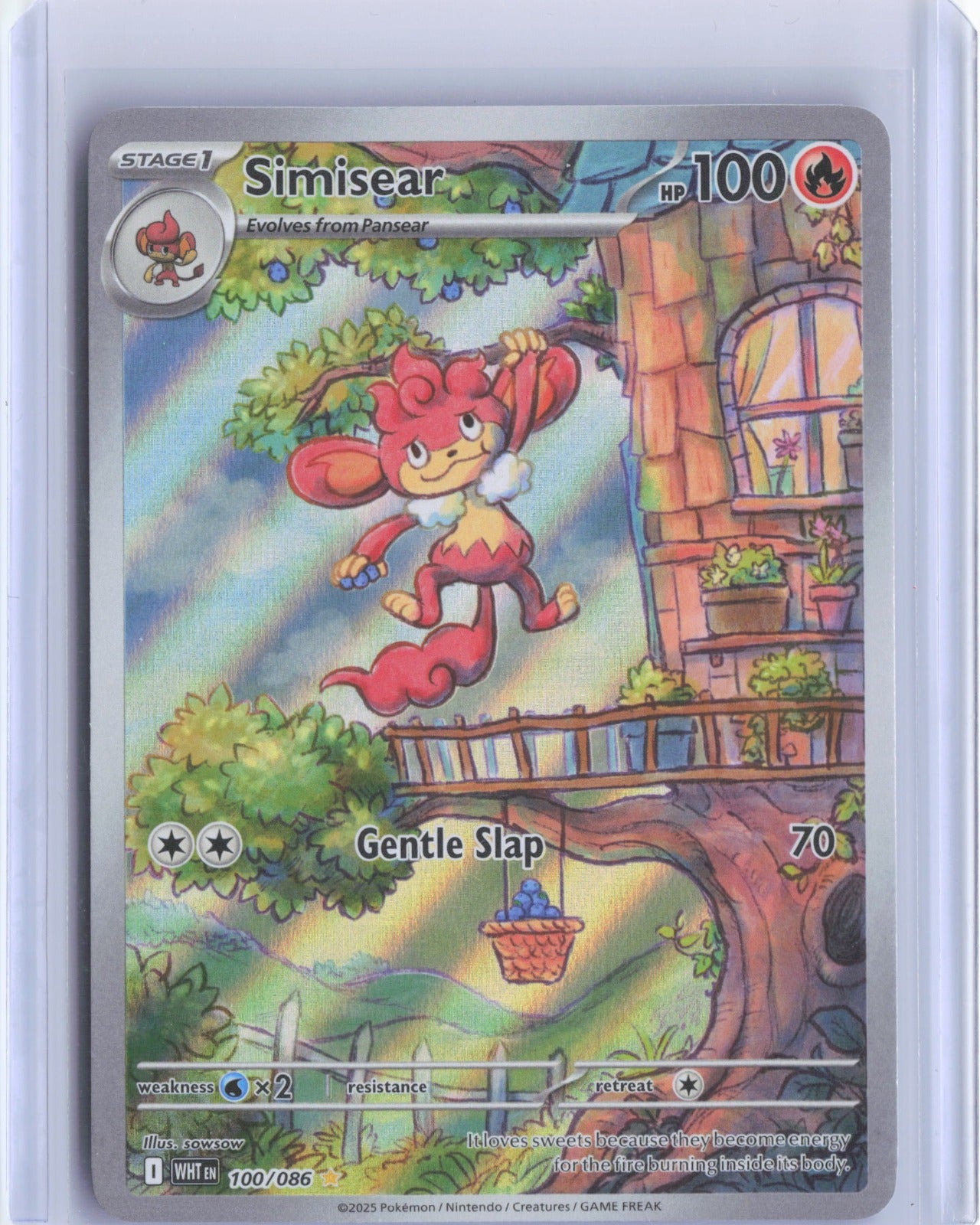 Simisear Holo Illustration Rare SV: White Flare 100/086