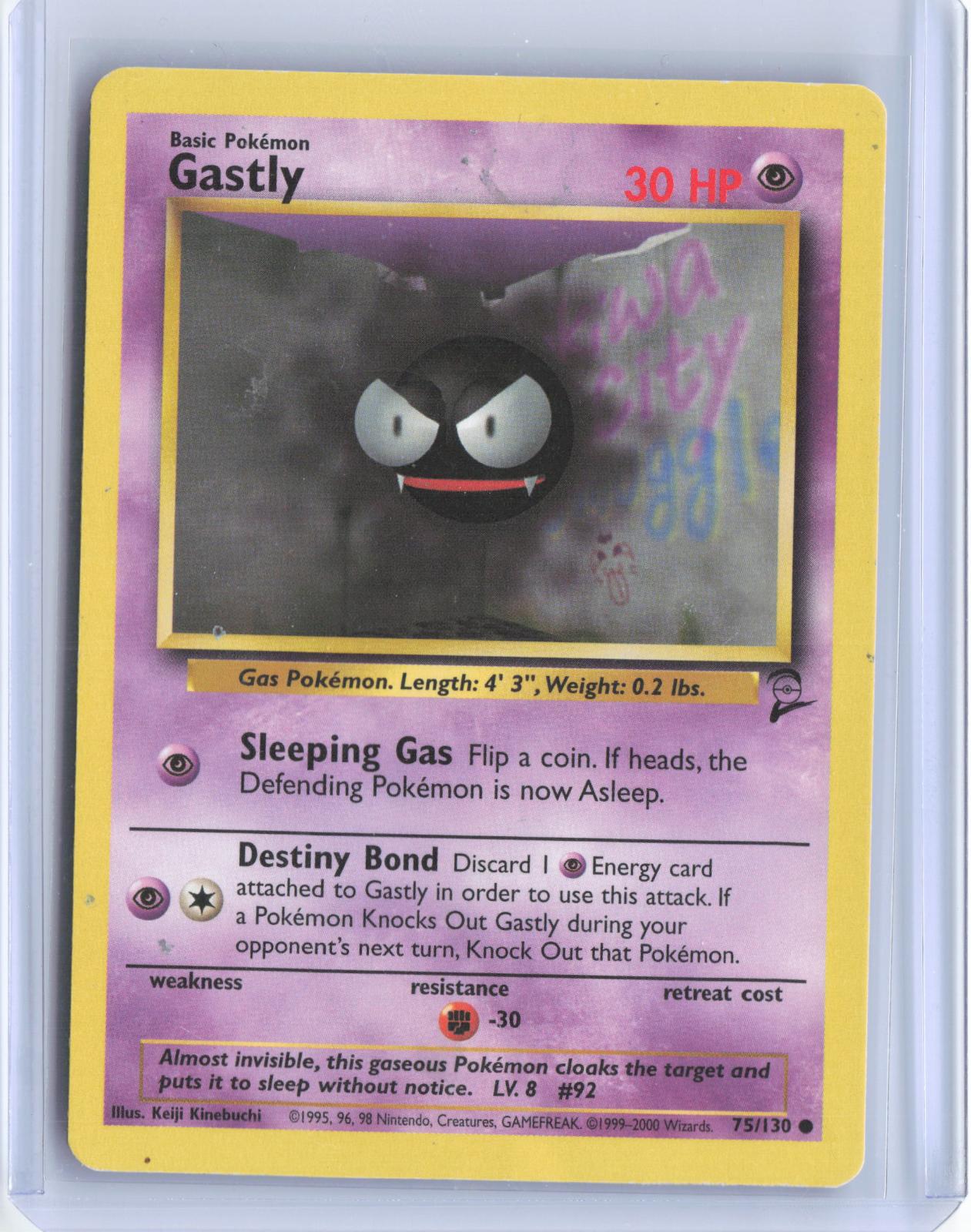 Gastly 50/102 Common Base Set Unlimited Pokemon TCG Card