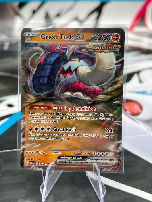 Great Tusk ex 053/091 / Double Rare - SV: Paldean Fates (PAF) Pokémon TCG