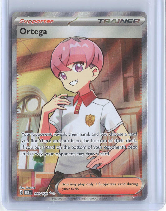 Ortega 141/131 Ultra Rare Prismatic Evolutions Pokemon Holo