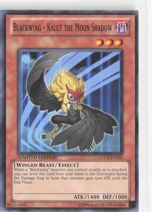 Blackwing - Kalut the Moon Shadow GLD3-EN026 Gold Series 3 Yu-Gi-Oh Limited