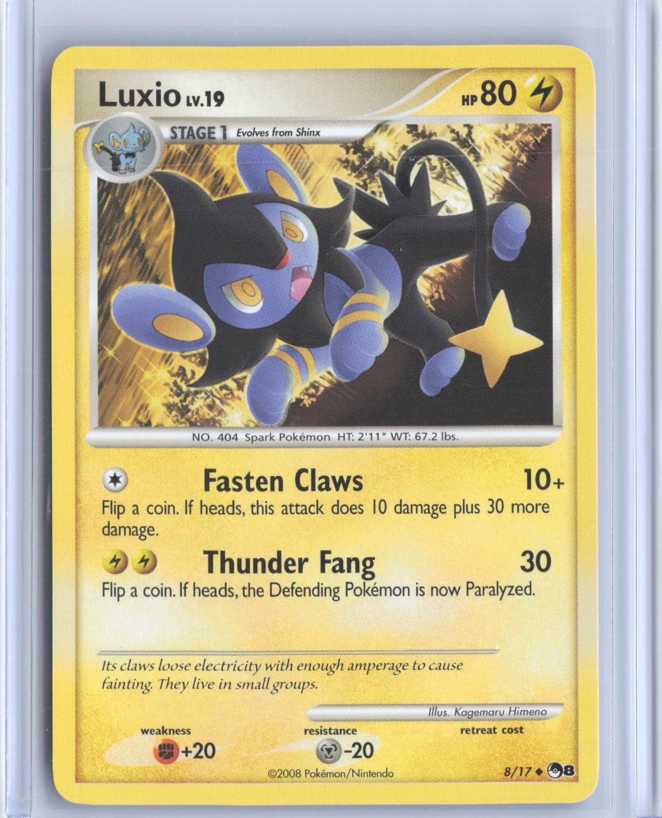 Luxio 8/17 Uncommon POP Series 8 Pokemon