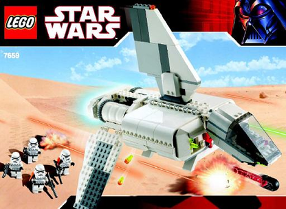 LEGO Star Wars Imperial Landing Craft Item No: 7659 with Manual Used