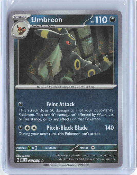 Umbreon (Poke Ball Pattern) 059/131 Holo Rare Prismatic Evolutions Pokemon