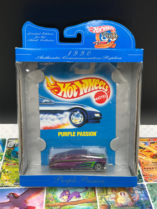 1990 Purple Passion Hot Wheels 30th Anniversary Commemorative Replica Mattel