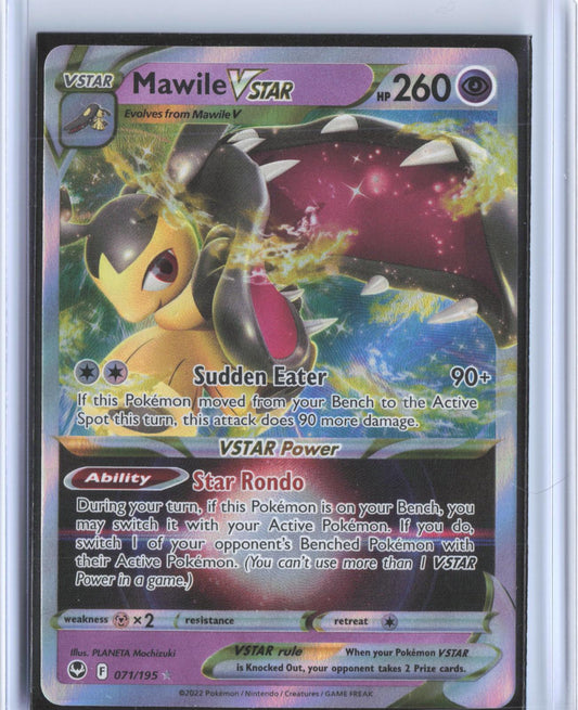 Mawile VSTAR 071/195 Holo VSTAR Rare Silver Tempest Pokemon