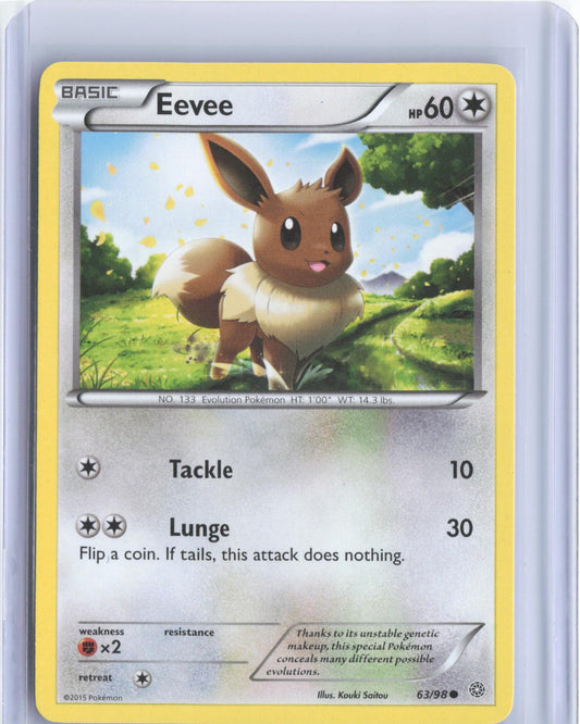 Eevee 63/98 Common Ancient Origins Pokemon TCG Card