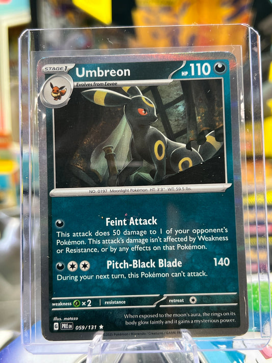 Umbreon 059/131 Holo Rare - SV: Prismatic Evolutions (PRE) POKÉMON TCG