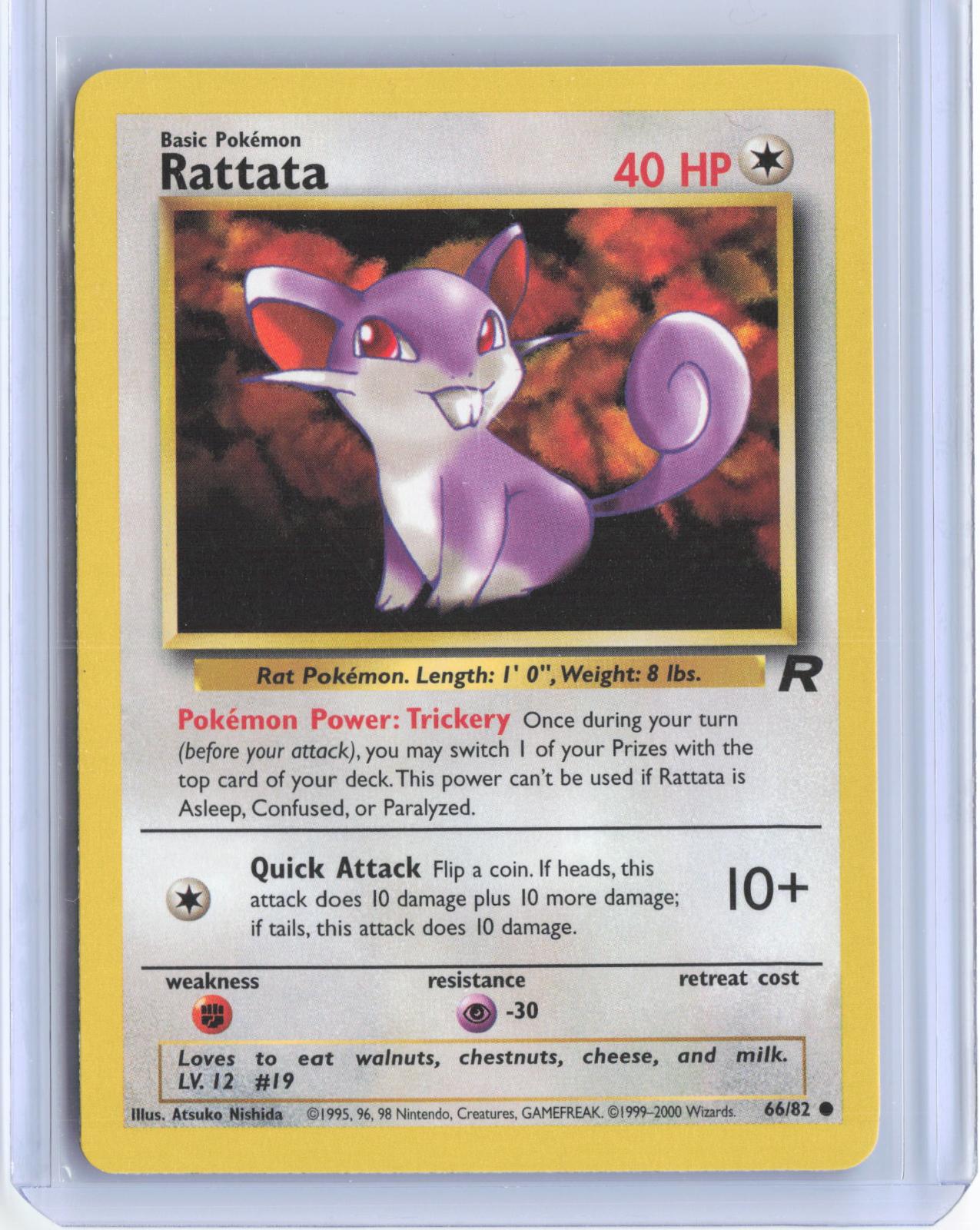 Rattata 66/82 Common Team Rocket Pokemon Unlimited TCG Card