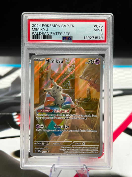 PSA 9 Mimikyu - 075 - SV: Scarlet & Violet Promo Cards (SVP) Graded Pokémon TCG