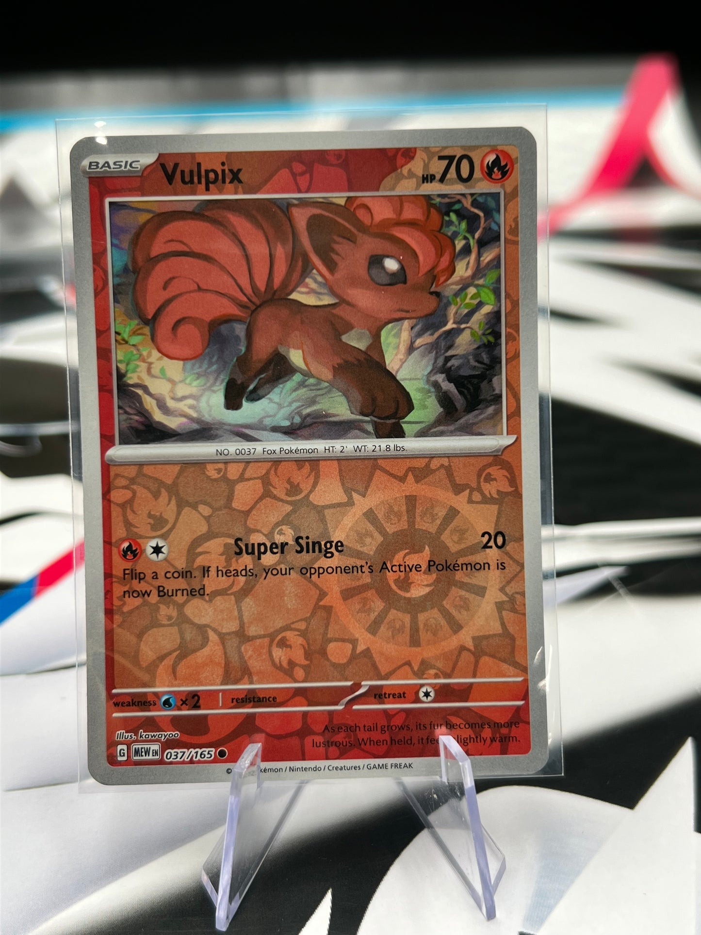 Vulpix Reverse Holo 037/165 - SV: Scarlet & Violet 151 (MEW) Pokémon Card TCG