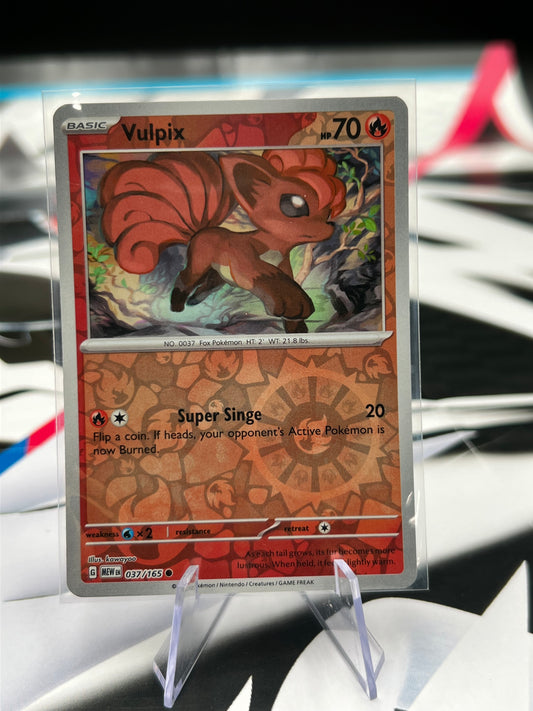 Vulpix Reverse Holo 037/165 - SV: Scarlet & Violet 151 (MEW) Pokémon Card TCG