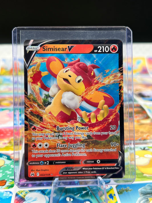 Simisear V 022/159 - Crown Zenith (CRZ) Pokémon Card TCG