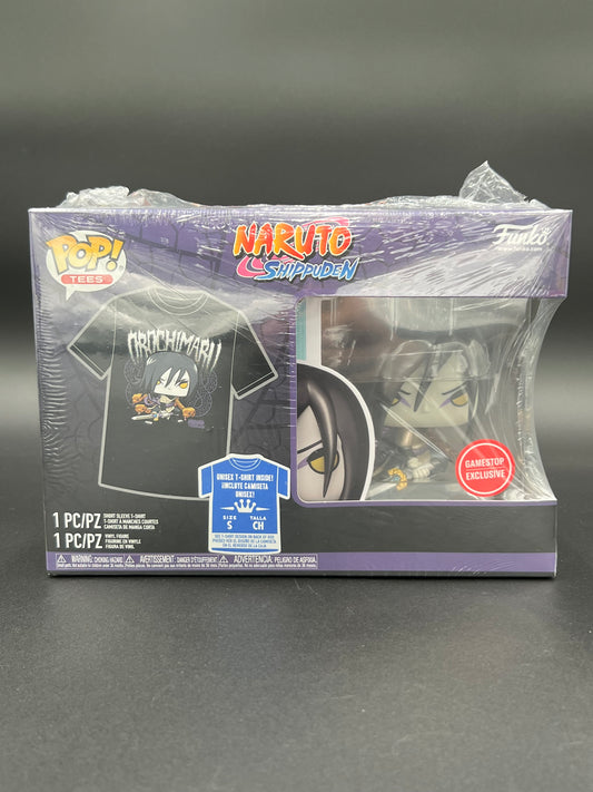 Naruto Shippuden Funko POP & TEE Naruto-Orochimaru Game Stop EXCLUSIVE