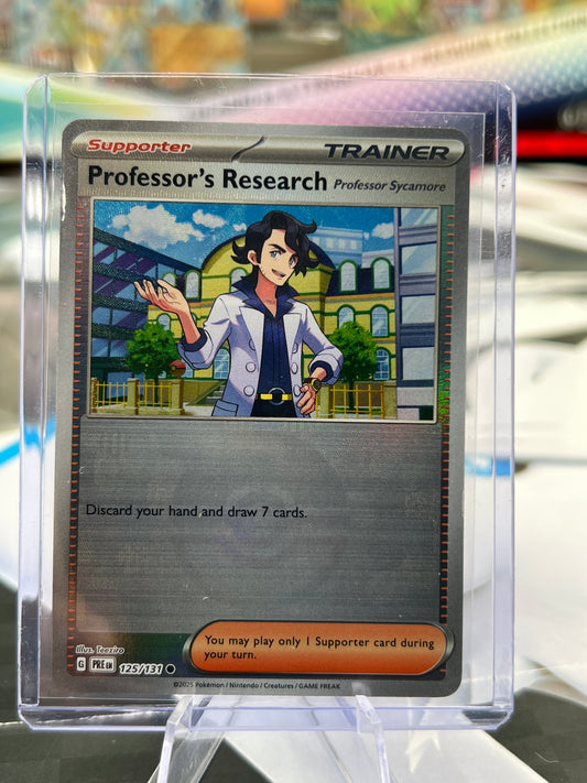 Professor's Research 125/131 [Professor Sycamore] (Poke Ball Pattern) - SV: Prismatic Evolutions (PRE) POKÉMON TCG