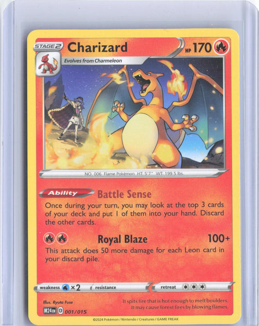 Charizard 001/015 Promo McDonald's Promos 2024 Pokemon TCG Card