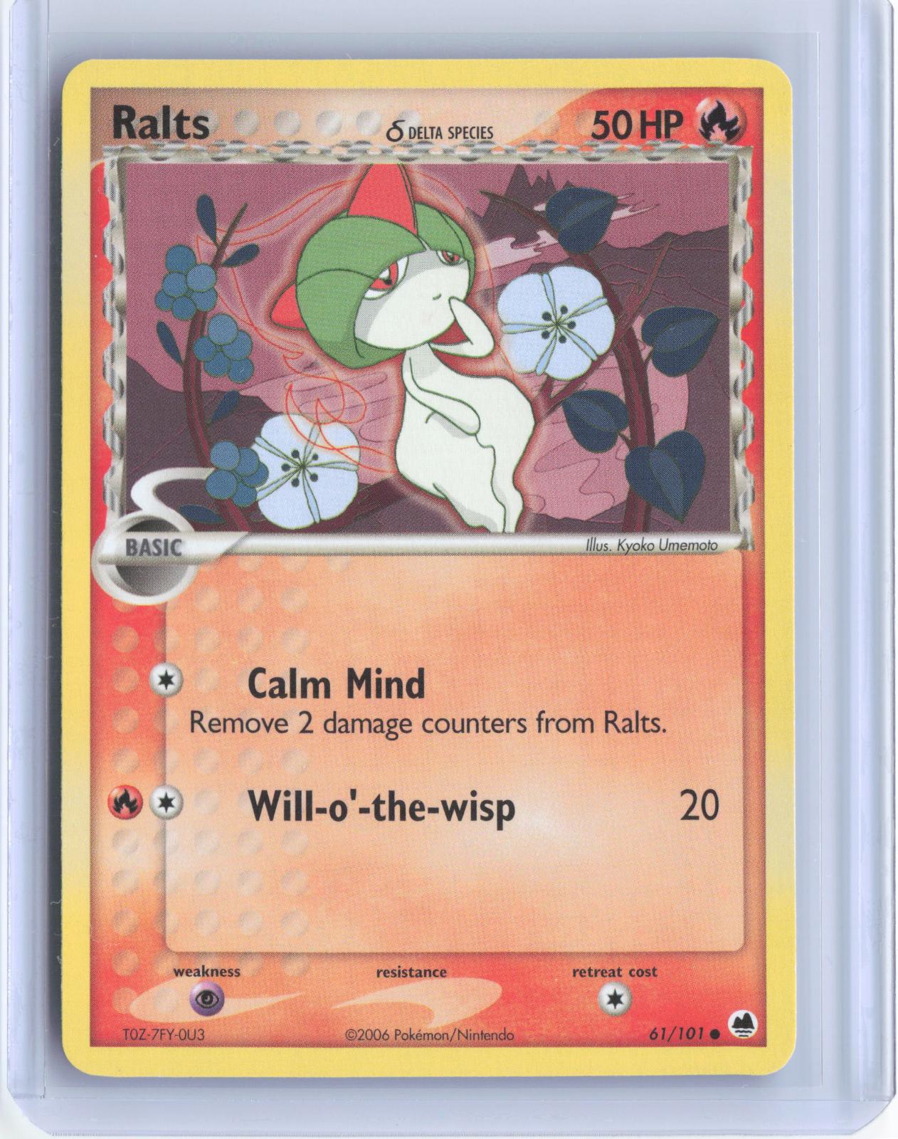 Ralts 61/101 Common Dragon Frontiers Pokemon TCG Card