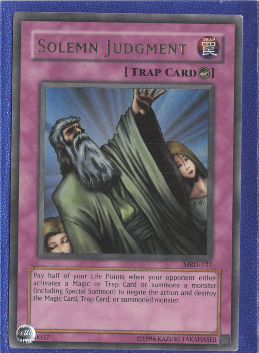 Solemn Judgment MRD-127 Ultra Rare Metal Raiders Yu-Gi-Oh Unlimited