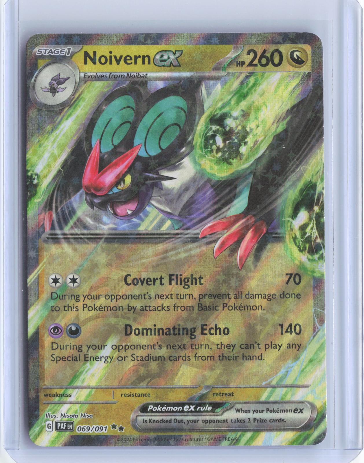 Noivern ex 069/091 Double Rare Paldean Fates Pokemon TCG Card