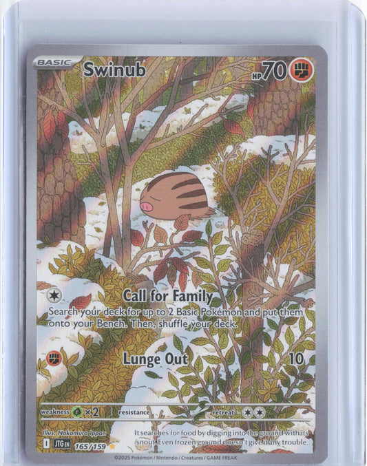Swinub 165/159 Illustration Rare Journey Together Pokemon Holo