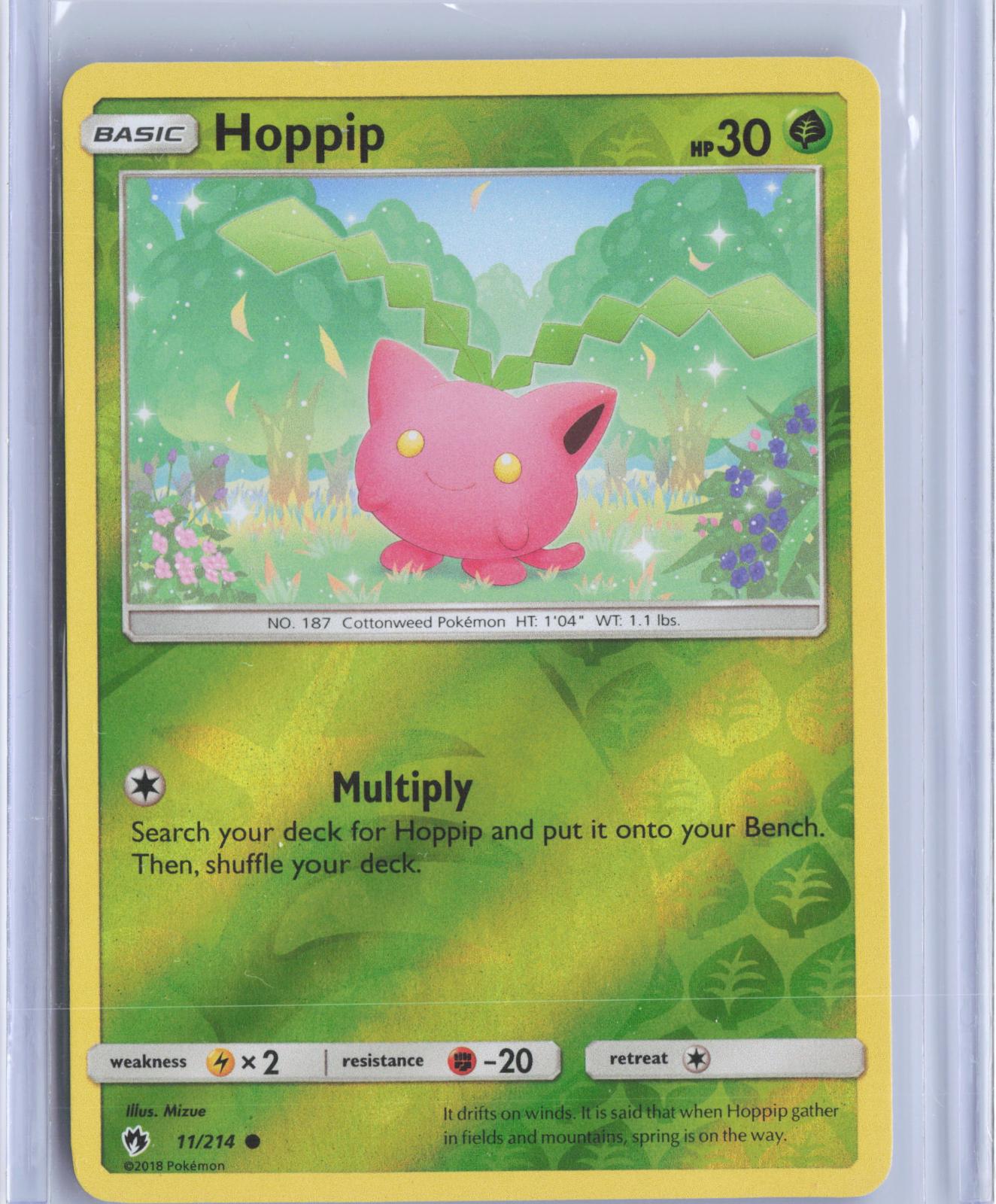 Hoppip 11/214 Common Lost Thunder Pokemon Reverse Holo TCG Card