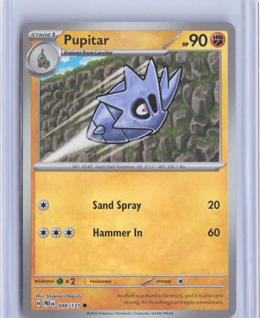 Pupitar (Poke Ball Pattern) 048/131 Prismatic Evolutions Pokemon Card