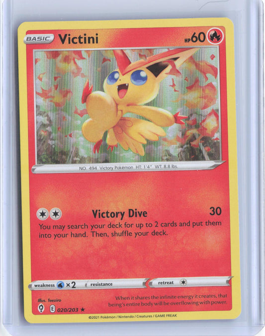Victini 020/203 Holo Rare Evolving Skies Pokemon Holo TCG Card