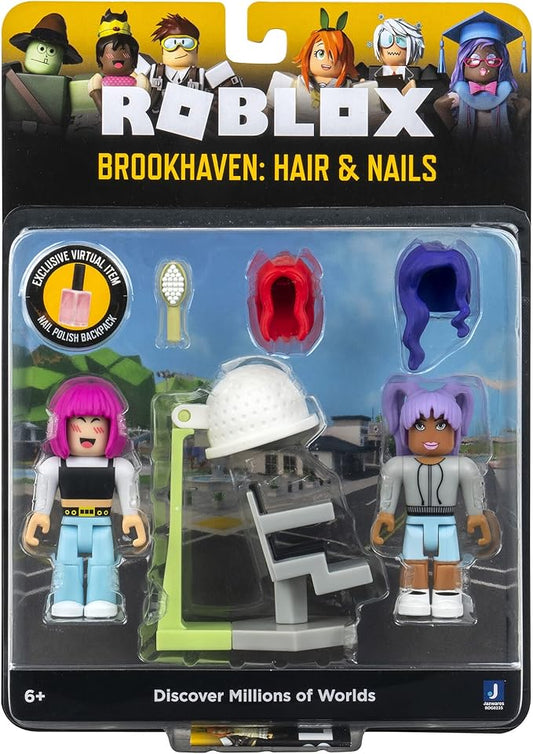Roblox Roblox Celebrity Collection - Brookhaven: Hair & Nails Game-Pack [Includes Exclusive Virtual Item]
