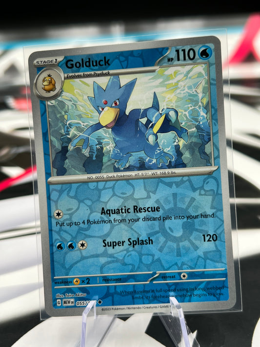 Golduck Reverse Holo 055/165 - SV: Scarlet & Violet 151 (MEW) Pokémon Card TCG