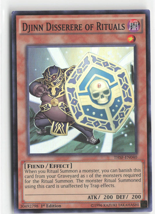 Djinn Disserere of Rituals THSF-EN040 The Secret Forces Yu-Gi-Oh 1st Edition