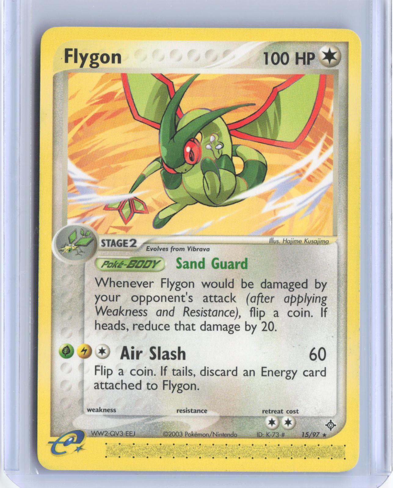 Flygon 15/97 Rare Dragon Pokemon TCG Card
