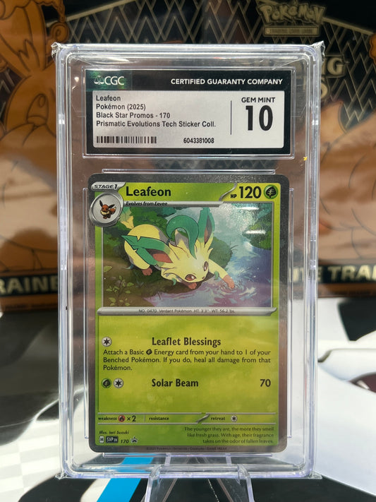 CGC 10 Leafeon - 170 (Cosmos Holo) - SV: Scarlet & Violet Promo Cards (SVP) Pokémon TCG
