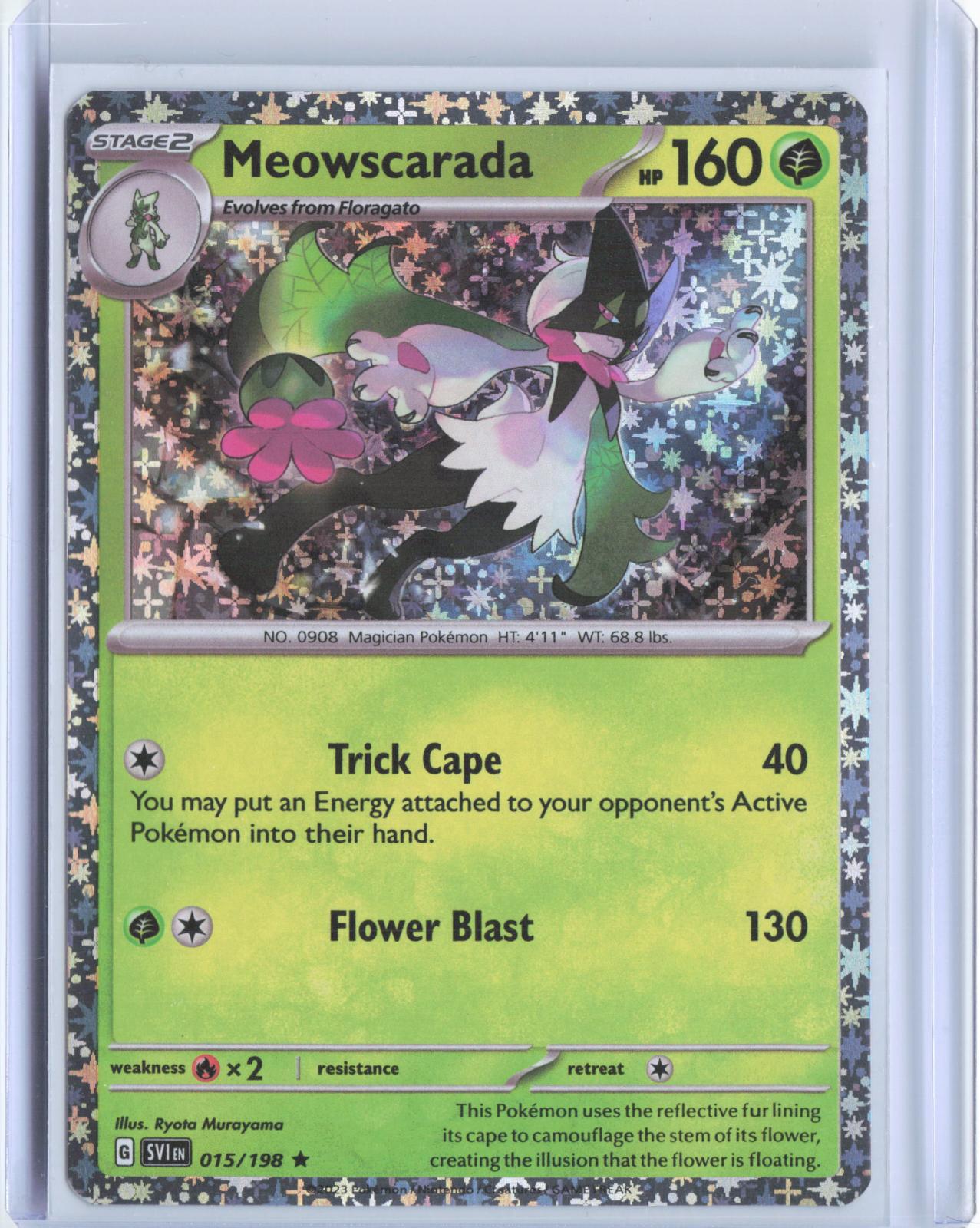Meowscarada 015/198 Holo Rare Miscellaneous Cards & Products Pokemon TCG Card