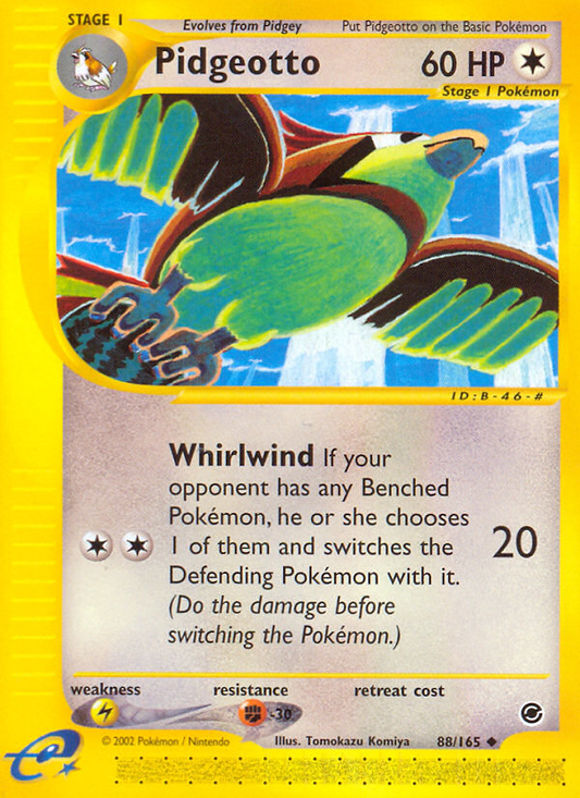 Pidgeotto 88/165 Uncommon Expedition Base Set Pokemon